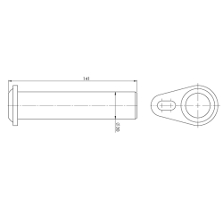 3014014H Svornjak bez podmazivanja 30x141 mm Zepro